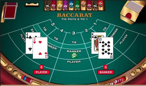 Cách tính điểm chuẩn trong Baccarat với Player, Banker và Tie