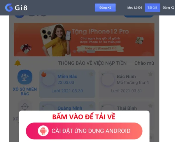 Tải app Gi8 nhanh chóng, hỗ trợ trên điện thoại Android