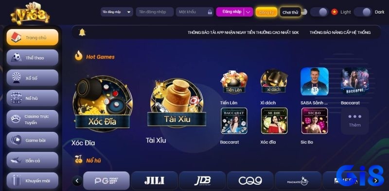 Những đặc điểm nổi bật tại Vi68