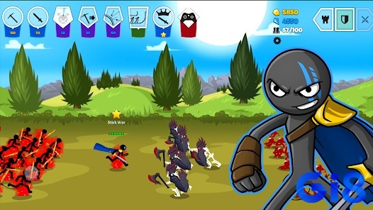 Game Stick War có lối chơi chiến thuật đòi hỏi những tính toán chi tiết từ người chơi