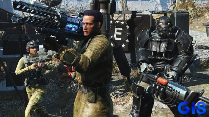 Kho vũ khí đa dạng và hệ thống nâng cấp chi tiết trong Fallout 4 mang đến trải nghiệm chiến đấu linh hoạt.