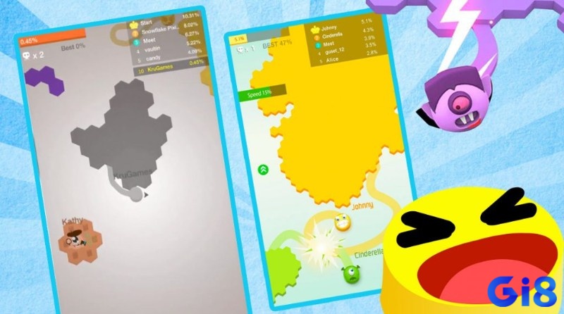 Game String.io là cuộc chiến lãnh thổ giản đơn mà cuốn hút