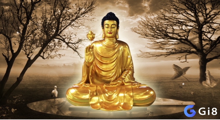 Hình ảnh Phật cười tượng trưng cho niềm vui, phước lành và sự che chở từ cõi trên.