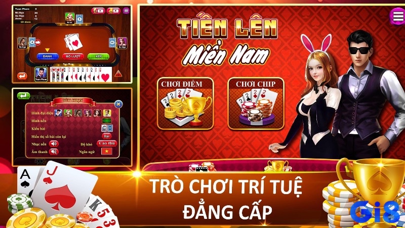 Phần mềm giả lập Android giúp người dùng dễ dàng chơi các phiên bản Tiến lên miền Nam di động trên PC.