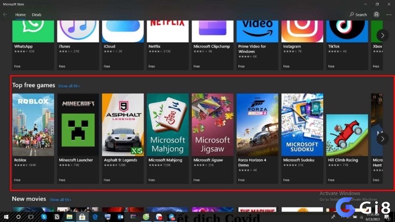 Gi8 cung cấp giao diện tải game online trên PC nhanh và an toàn, giúp người chơi tiếp cận kho game đa dạng trên máy tính