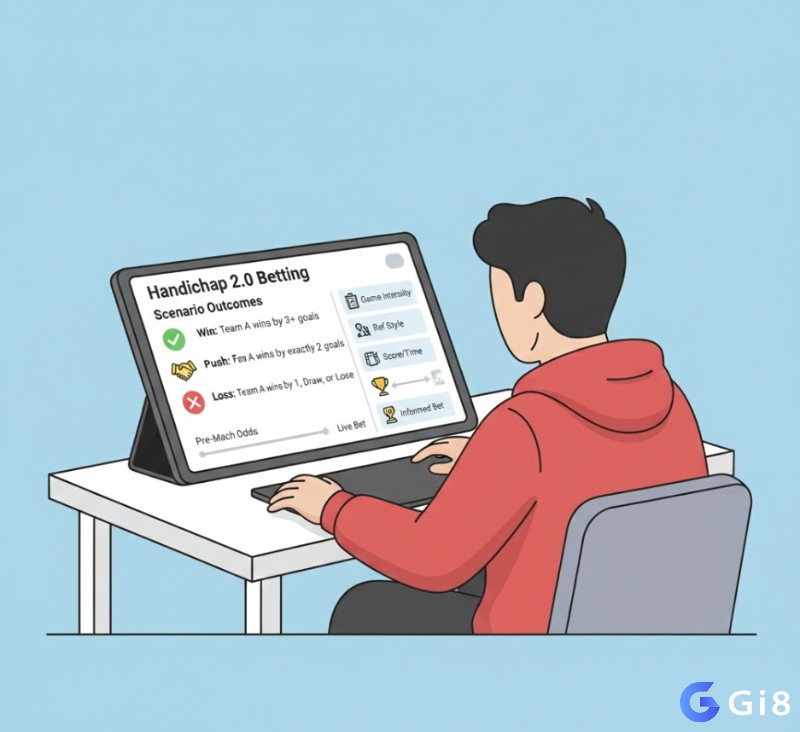 Việc phân tích kèo chấp 2.0 tập trung vào các trường hợp thắng – hòa – thua để đưa ra quyết định đặt cược