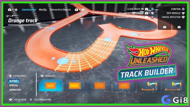 Người chơi tạo đường đua trong Hot Wheels Unleashed