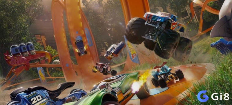 Xe đồ chơi drift và tăng tốc trong game Hot Wheels Unleashed