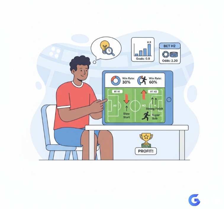 Người hâm mộ bóng đá phân tích dữ liệu đội "khởi đầu chậm" để đặt cược thông minh vào hiệp 2