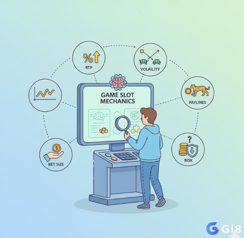 Người chơi game slot nghiên cứu các khái niệm quan trọng như RTP, Volatility và Paylines để đưa ra quyết định sáng suốt