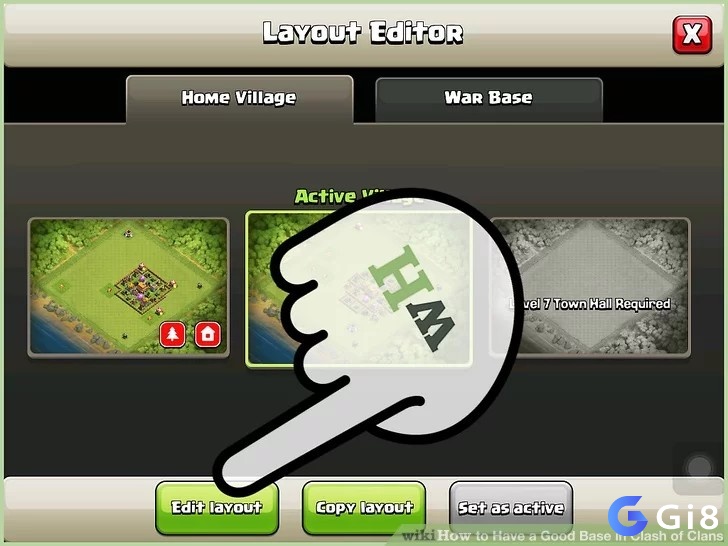 Cách xây làng trong clash of clans với lõi hình thoi bảo vệ Nhà chính và Dark Elixir