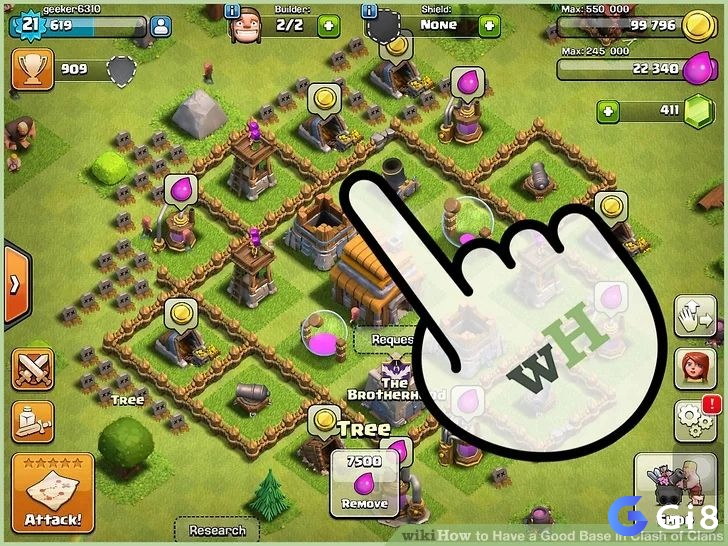 Cách xây làng trong clash of clans bằng việc chia làng thành nhiều khoang phòng thủ