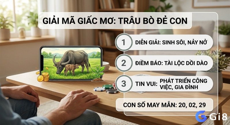 Giải mã giấc mơ thấy trâu bò đẻ con tổng hợp 3 điềm báo tốt lành về tài lộc dồi dào, phát triển gia đình, kèm con số may mắn