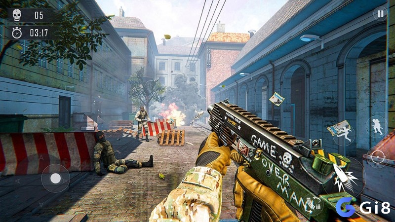 WarStrike trên Android với lính đặc công trong nhiệm vụ bắn súng