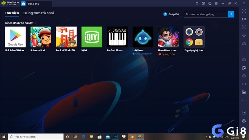 BlueStacks chạy game mobile trên máy tính với bàn phím chuột