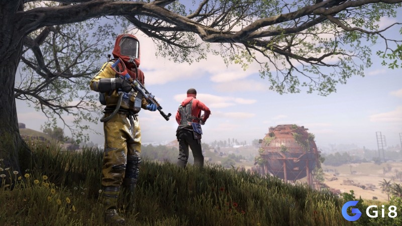 Rust là game sinh tồn online căng thẳng, nổi bật với tương tác người chơi và xây dựng căn cứ