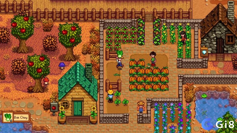 Stardew Valley là game nông trại thư giãn, nổi bật với lối chơi nhẹ nhàng và co-op cùng bạn bè